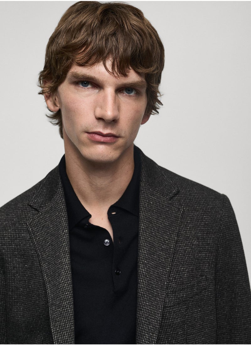 Mango Man Tailored Slim Fit Blazer  - Image 3