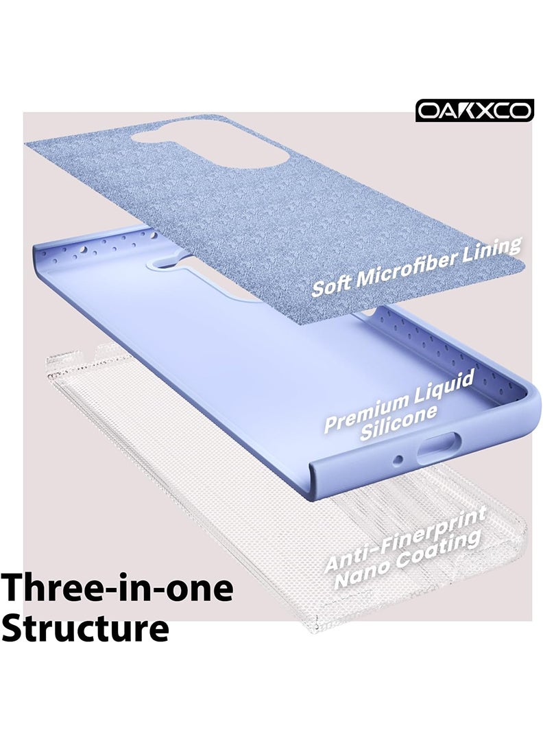 Theodor Samsung Galaxy Z Fold 6 Phone Case Liquid Silicone Grip, Cute Thin Slim Soft Rubber TPU Plain Smooth Gel Cover, Matte Solid Protective & Shockproof (Purple) - Image 5