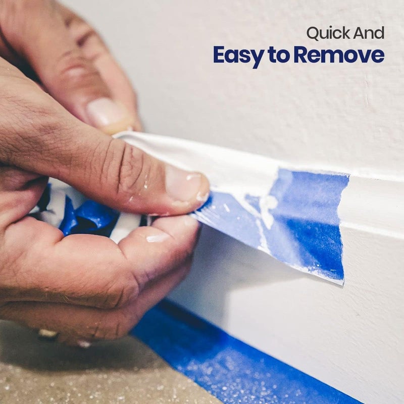 مارك شريط لاصق للرسامين، 6 قطع، مقاس 2 بوصة × 1 ياردة، أزرق - Image 4