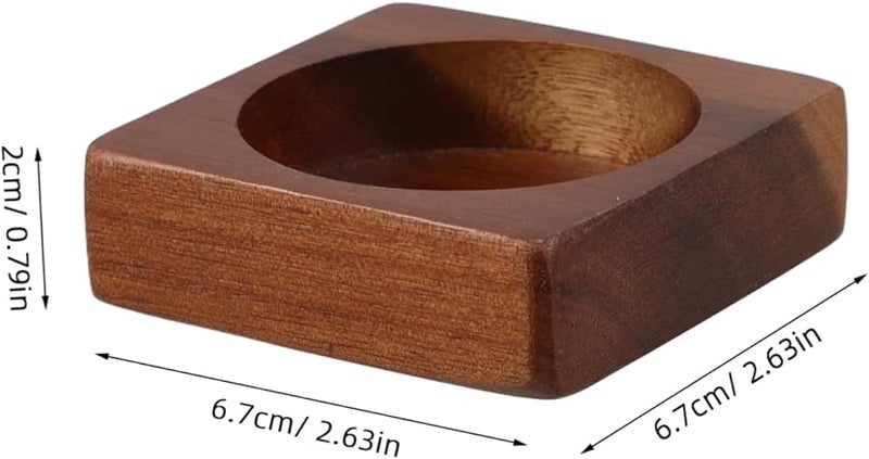 Wooden Pepper Grinder Stand Holder For Table Storage Kitchen Bottle Organizer - Image 2