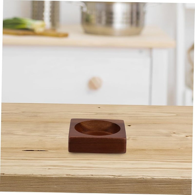 Wooden Pepper Grinder Stand Holder For Table Storage Kitchen Bottle Organizer - Image 4