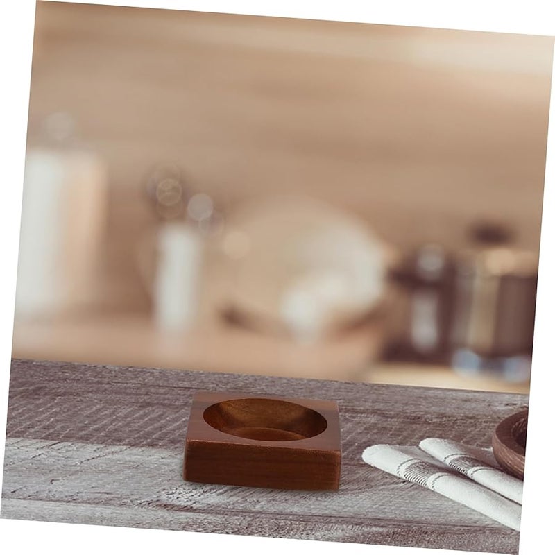 Wooden Pepper Grinder Stand Holder For Table Storage Kitchen Bottle Organizer - Image 5