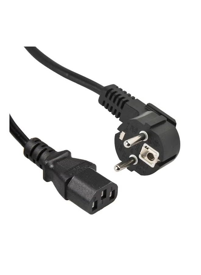 Universal Computer Power Cable for PC and Desktop – High-Quality Durable Black Power Cord Compatible with All Standard Desktop Computers and PCs – 3-Pin Connector, Heavy-Duty Insulation for Safe & Reliable Power Supply – Perfect Replacement or Spare Cable for Home or Office Setup