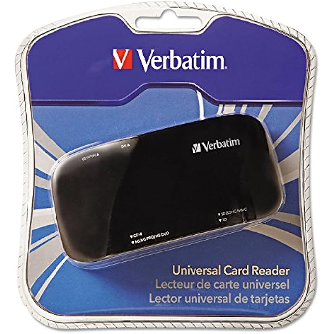 VERBATIM UNIVERSAL CARD READER, USB 2.0 - BLACK - Image 3