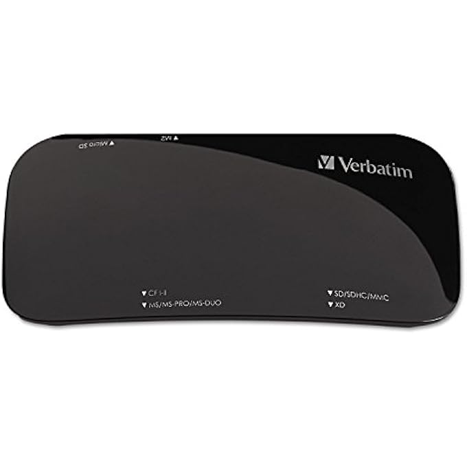 VERBATIM UNIVERSAL CARD READER, USB 2.0 - BLACK - Image 1