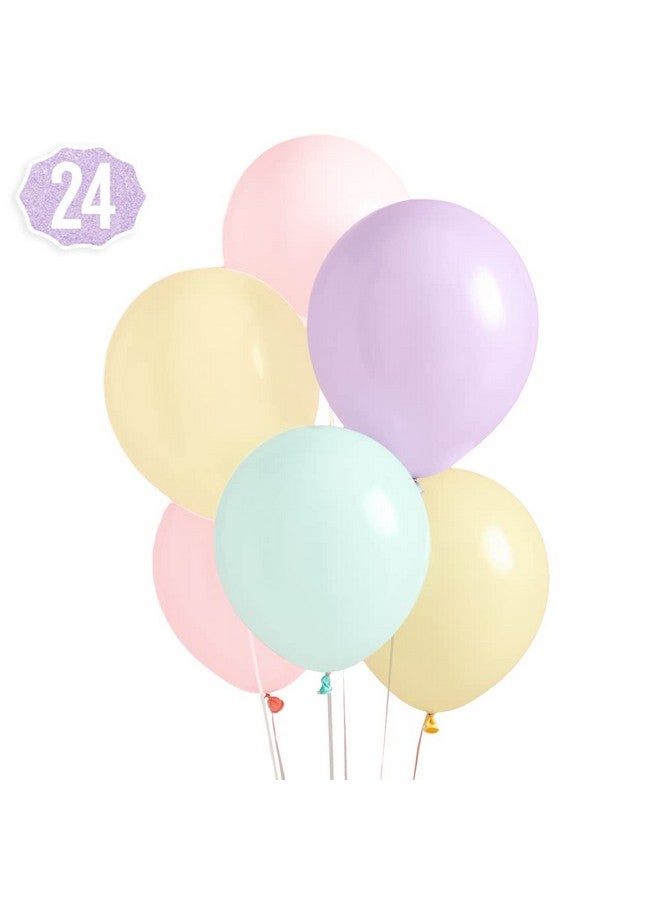 إكس أو مجموعة بالونات عيد الميلاد الباستيل 24 قطعة 12 زينة حفلات العازبة حديقة الزفاف دش حفلة عيد ميلاد باستيل استحمام الطفل الخطوبة - Image 1