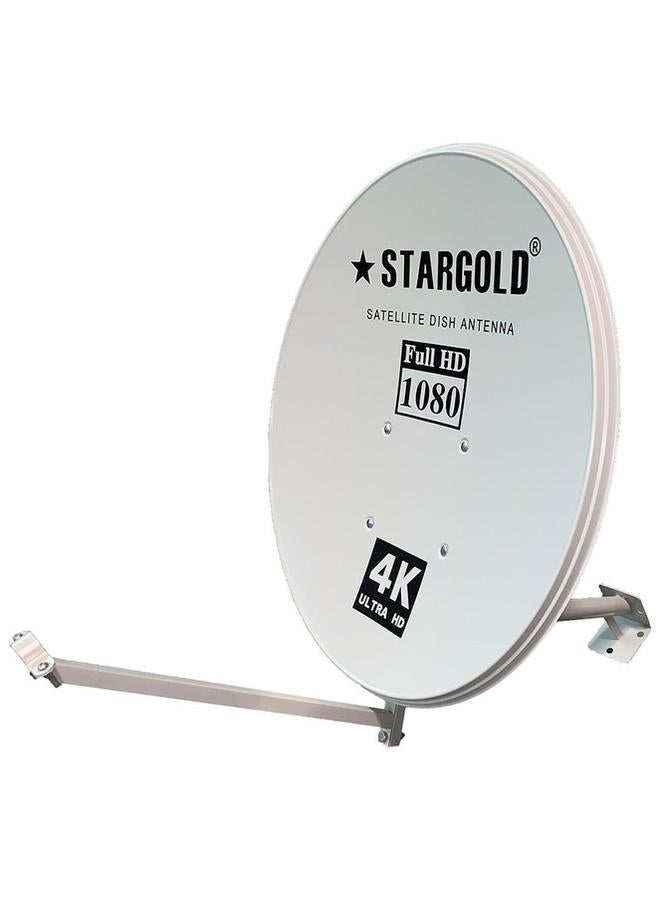 Stargold Portable Satellite Dish Tv Antenna And 4k Dish Antenna For Satellite Tv KU-band Gain 10.70 – 12.5GHZ, Short Axle 60cm/ Long Axle 65cm  - Image 1