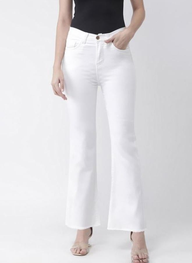 Kassually Mid Rise Bootcut Jeans with Pockets by Styli - Image 1