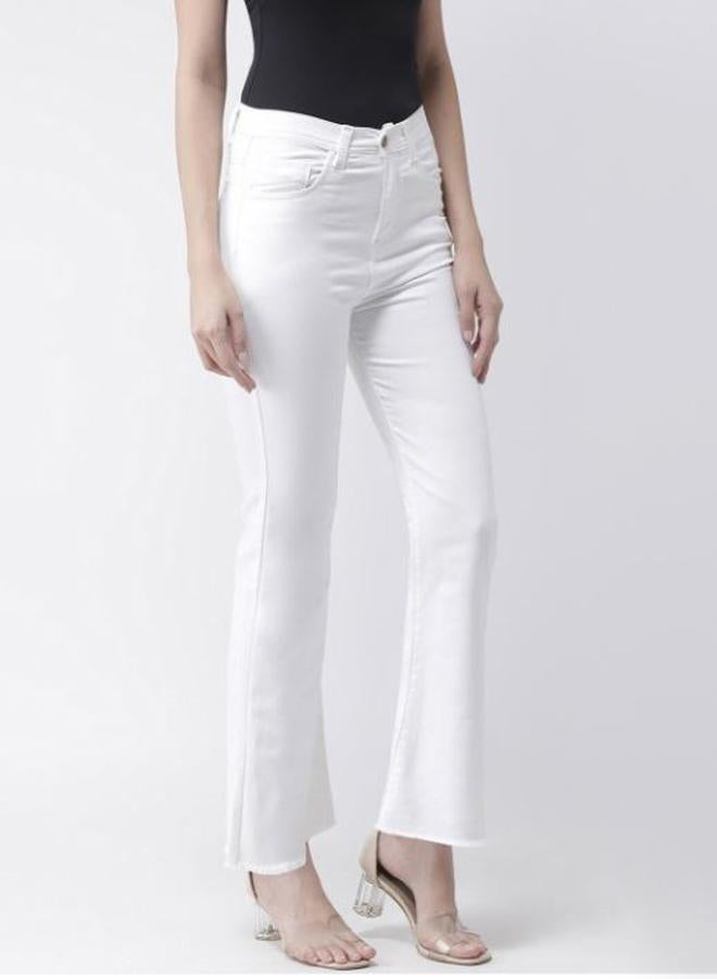 Kassually Mid Rise Bootcut Jeans with Pockets by Styli - Image 2