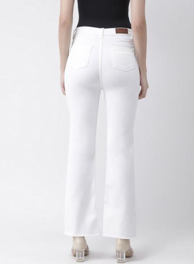 Kassually Mid Rise Bootcut Jeans with Pockets by Styli - Image 4
