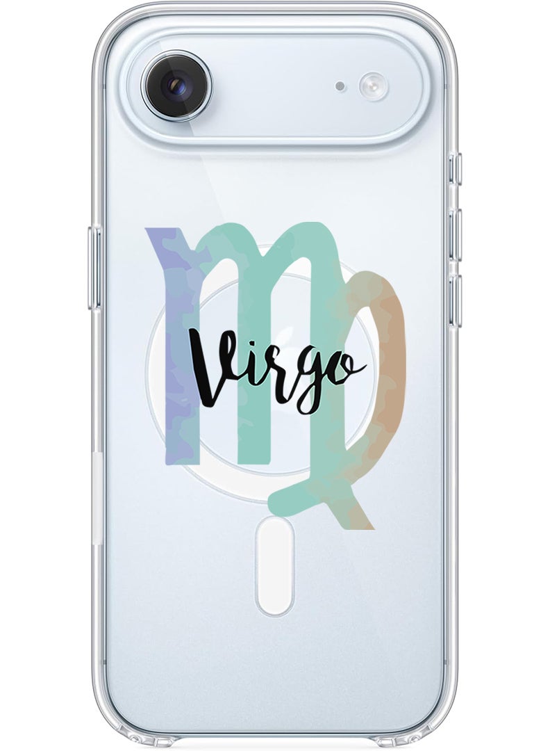 Theodor Magnetic Case for Apple iPhone 17 Air Compatible with MagSafe Wireless Charging, Shockproof Phone Bumper Cover - Virgo-01 - White - Image 1