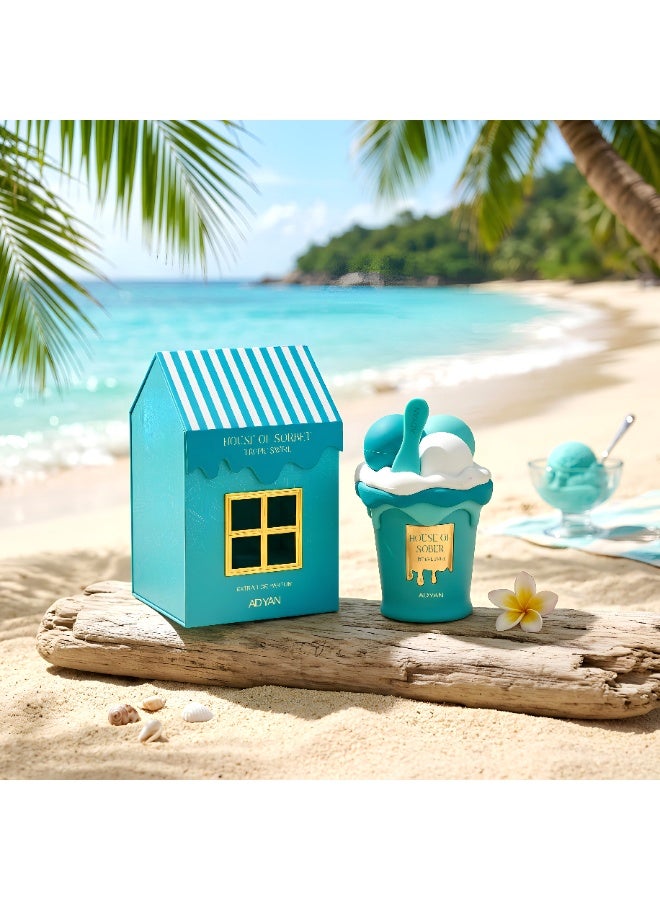 Adyan Tropic Swirl House of Sorbet Extrait De Parfum, Mandarin, Watermelon & Coconut Fragrance, Long Lasting, 100ml - Image 3