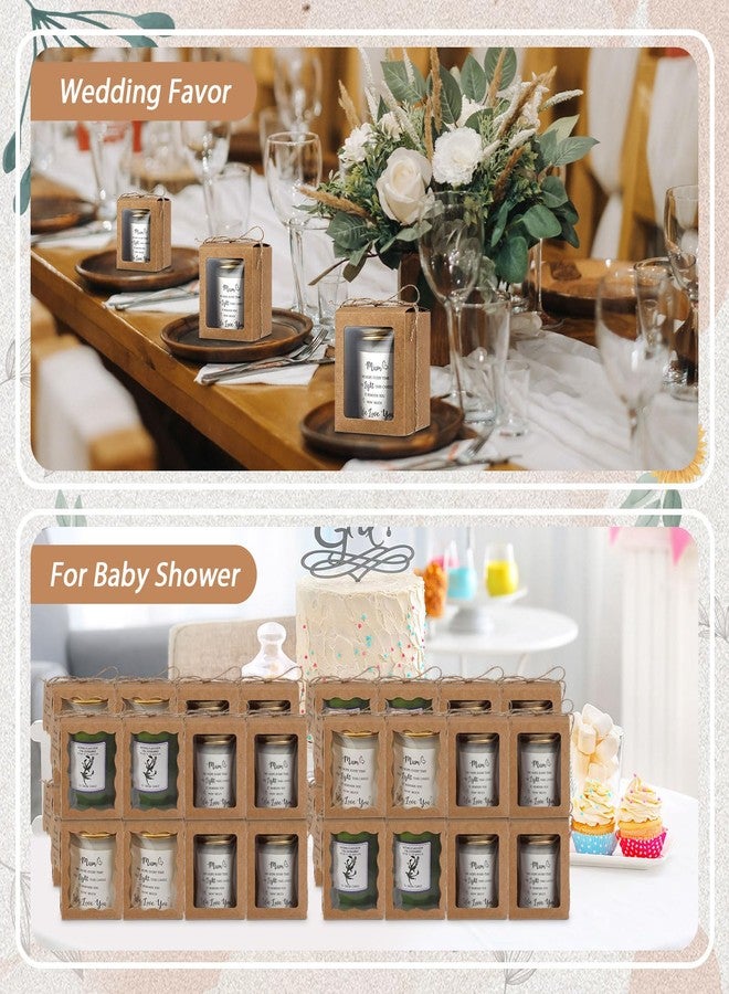 ReliThick 100 Set Candles Gift Boxes Include 100 Pcs Transparent Candles Packaging Box 3.35x3.35x3.94 in for 10oz Candle Jar 100 Thank You Tags a Roll Rope for Birthday Baby Shower Wedding - Image 5