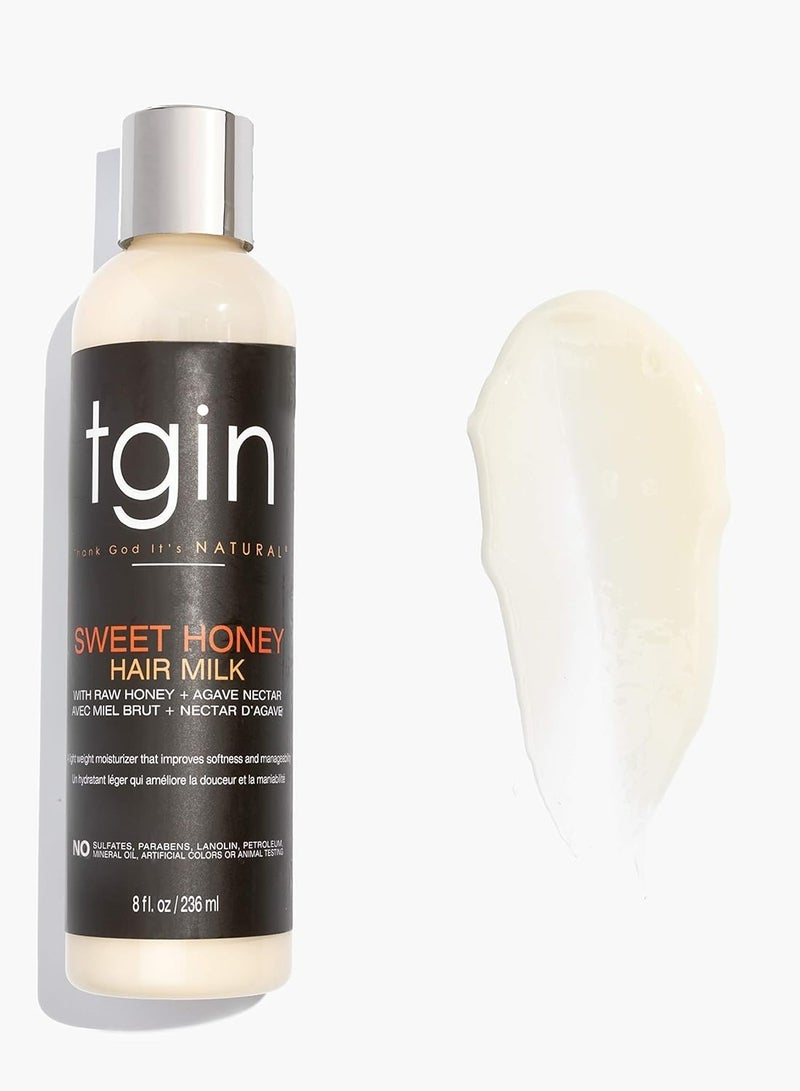 Tgin Sweet Honey Hair Milk with Honey and Agave Nectar, 8 oz, Moisturizing - Image 2