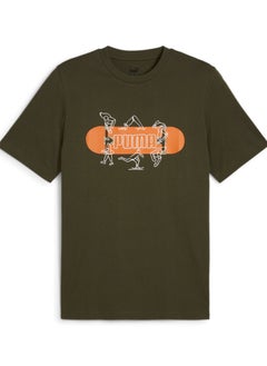 PUMA Graphics Skateboard Tee Dark Olive  - Image 1