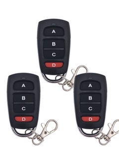 Excefore 3pcs 433mhz Garage Door Cloning Remote Control Keys Universal Strong Wireless Copy Remote Control Keychain  - Image 1
