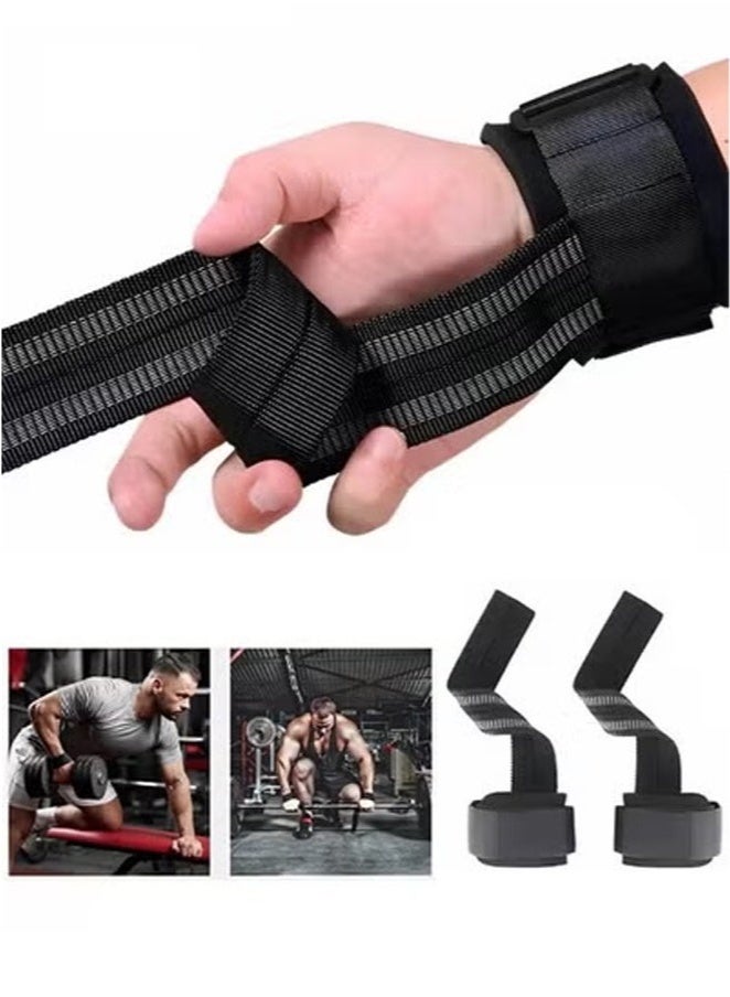 Bukela Lifting Wrist Straps for Weightlifting Power Weight Lifting Wrist Wraps for Weightlifting, Bodybuilding, Powerlifting, Strength Training, Deadlifts Straps - Image 1