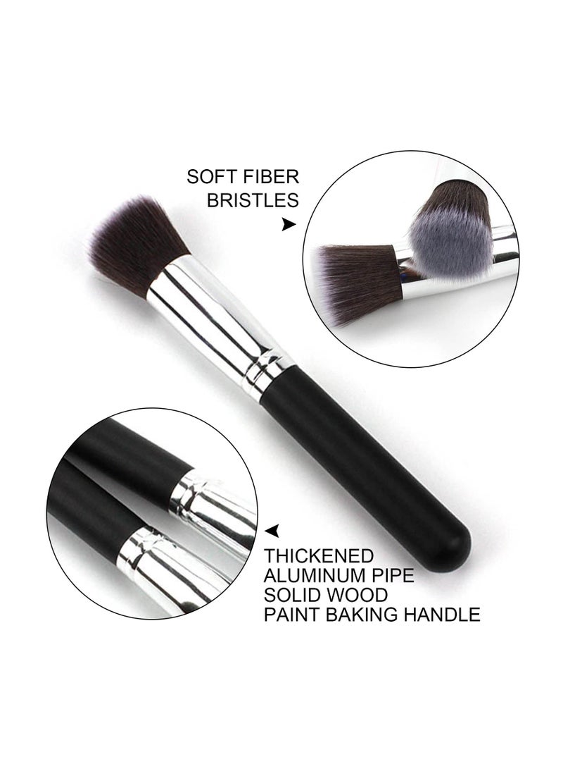 3 Pcs Flat Top Foundation BrushFace Cosmetic Brush for For Powder or Liquid - Image 3