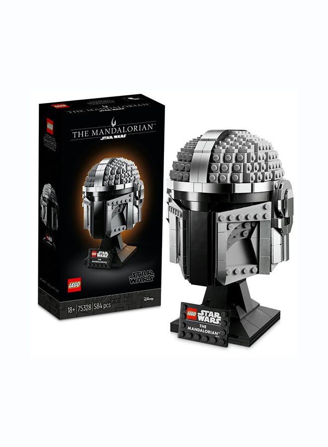ليغو مجموعة الخوذة المندلورية™ 75328 من ™LEGO® Star Wars™ للبالغين؛ نموذج العرض المبني بالمكعبات القابل للتجميع (584 قطعة) - Image 1