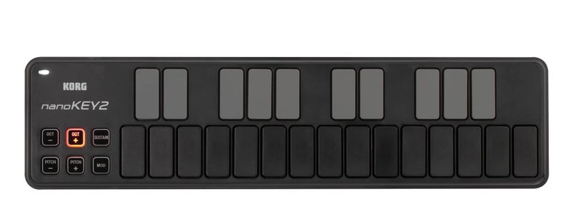 Korg, 25-Key Midi Controller (NANOKEY2BK),Black