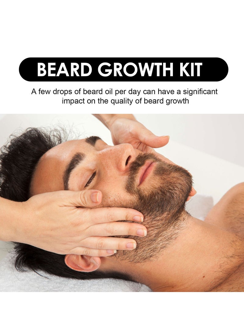 East Moon Men's Beard Thickening Care Set, Serum and Roller for Better Results  - Image 2