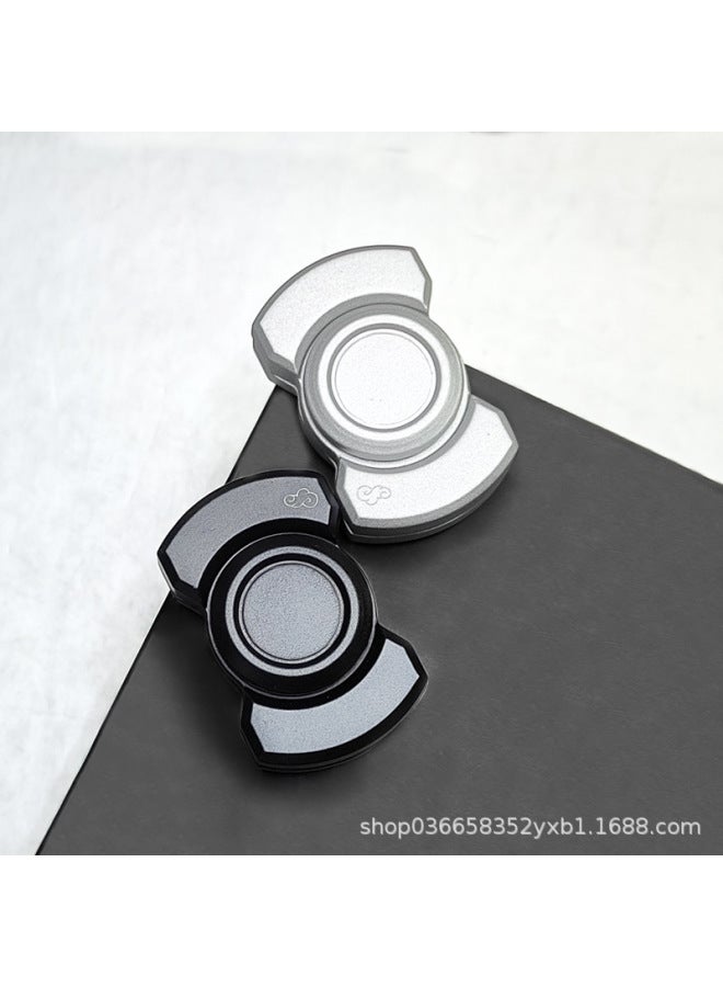 Loquat Hot-selling Three-in-one Fingertip Gyro Three-body Small Box EDC Toy Pop Coin Push Card Decompression Artifact-Color:【black】 Three-in-one Fingertip Top - Image 2