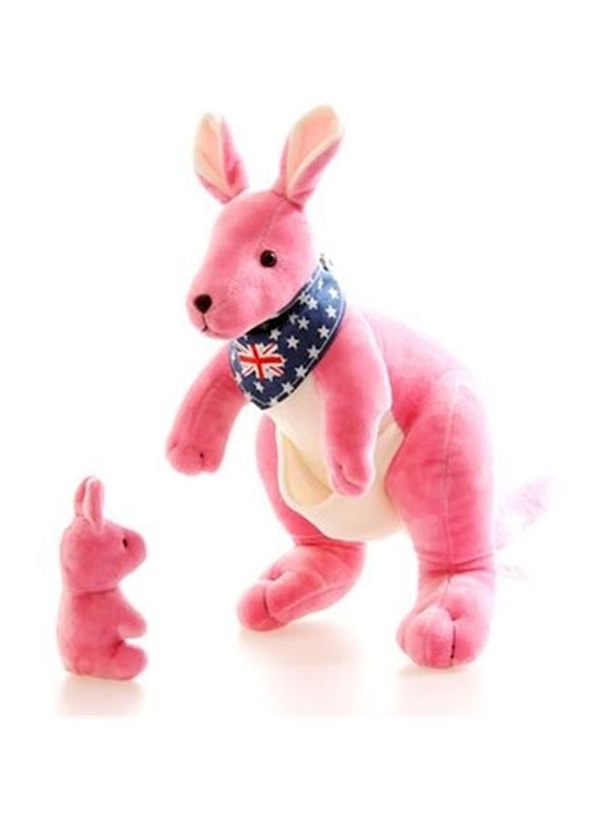 NIBEMINENT 2-Piece Kangaroo Parent And Child Doll 32centimeter