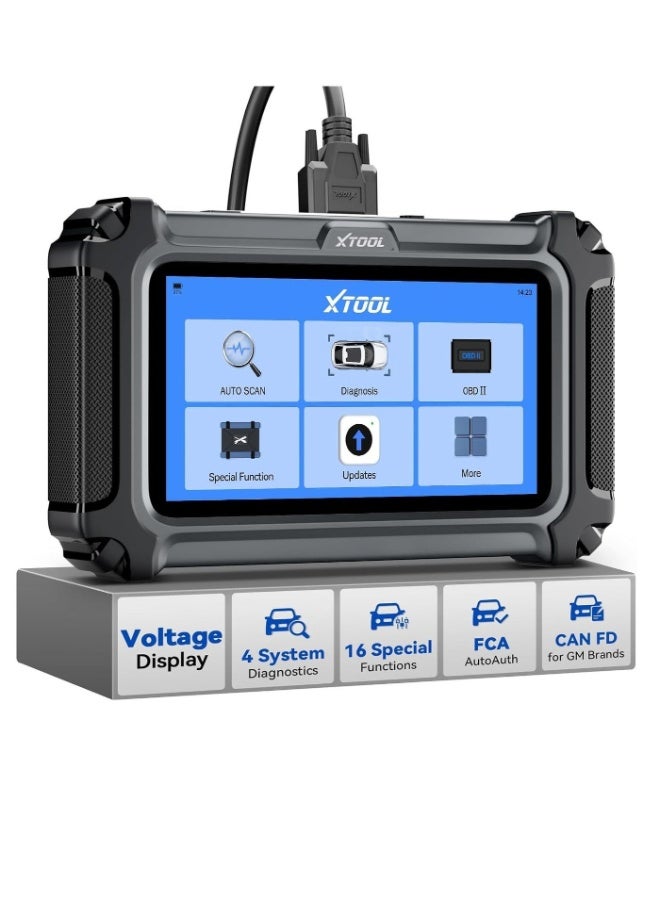أداة اكس  ماسح D5S OBD2 قارئ أكواد 2025 للسيارات والشاحنات مع 15 وظيفة إعادة ضبط، وإعادة تعلم حساس الدوران، ووظيفة FCA AutoAuth، ودعم CAN FD لسيارات جنرال موتورز، وأدوات فحص ABS ومحرك SRS وناقل الحركة - Image 2