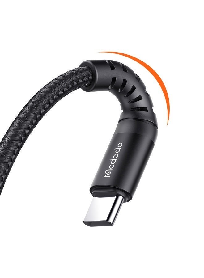 مكدودو كابل ماكدودو USB-A إلى USB-C بطول 3 أمتار، شحن سريع، كابل شحن طويل من النوع C، كابل نقل بيانات، مناسب لهواتف أندرويد، سامسونج جالاكسي، بنوك الطاقة، والأجهزة اللوحية، أسود - Image 2