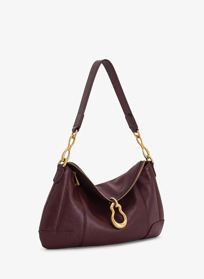 Jw Pei Deep Burgundy Jayla Pendant Shoulder Bag for Women | Best Price UAE