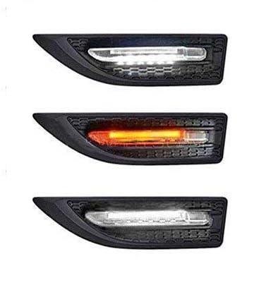 Aksmit Car Side Fender Light with 3 Colour Led Indicator Light (Black) For Bolero Neo - Image 5