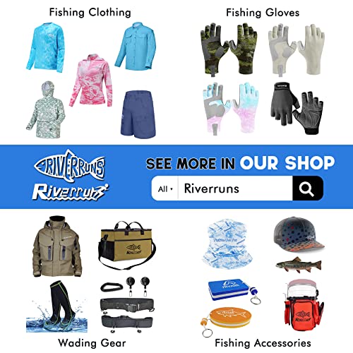 Riverruns UPF 50+ Fishing Hoodie, Sun Hooded Fishing Shirt, Sun Protection Long Sleeves Shirt for Men Fishing White - Image 5