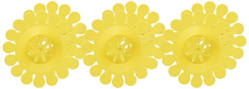 Compac Home Compac Sink Daisy Scented Kitchen Sink Strainer infuses & Freshens Your Sink, Must Have Kitchen Sink Accessories, Sink Drain Strainer - Catcher, Yellow, Lemon Scent, 6 Count, (3 Packs of 2) - Image 4