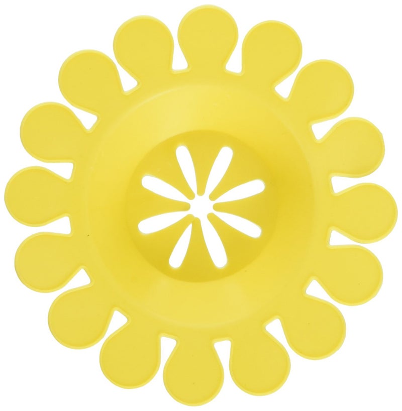 Compac Home Compac Sink Daisy Scented Kitchen Sink Strainer infuses & Freshens Your Sink, Must Have Kitchen Sink Accessories, Sink Drain Strainer - Catcher, Yellow, Lemon Scent, 6 Count, (3 Packs of 2) - Image 1