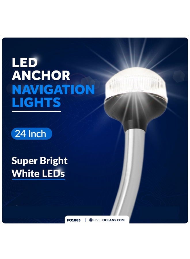 Five Oceans Marine All Round Plug-in Pole Anchor Light - Led Removable for Boat (BC 1883) - Image 2