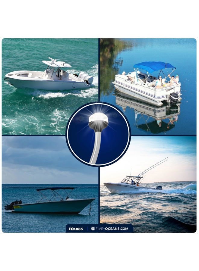 Five Oceans Marine All Round Plug-in Pole Anchor Light - Led Removable for Boat (BC 1883) - Image 3