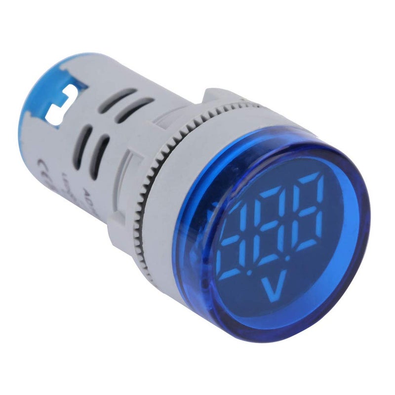 عداد الفولتميتر الرقمي LED مقياس الجهد المستمر مؤشر ضوء دائري اختبار المصباح حجم مدمج - Image 3