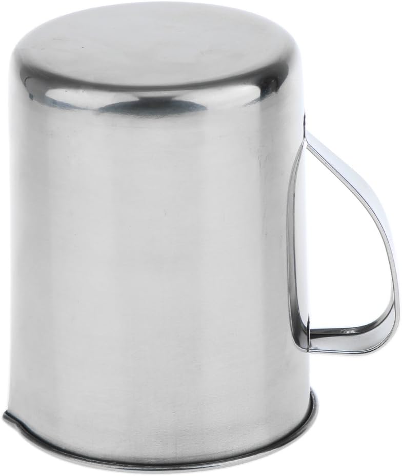 klarako Stainless Steel 500ml/1000ml Measuring Cup Jug with Marking Handle Coffee Milk Mug klarako1000ml - Image 2
