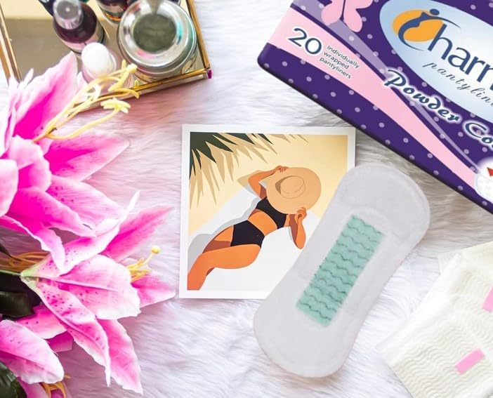 Charmee Pantyliners Powder Cool with Longer at 180mm 4x20's (80 Pantyliners) Individually Wrapped Pantyliners - Image 5