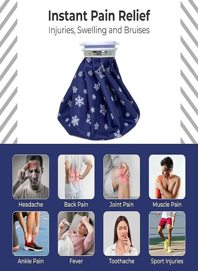 DIEDERIK Reusable Ice Bag for Pain Relief | Leakproof Cold Ice Pack Therapy Pack for Injuries, Headaches And Sports Recovery |Hot Water Bag for Knee, Back, Shoulder and Migraine, 9 Inch - Image 2