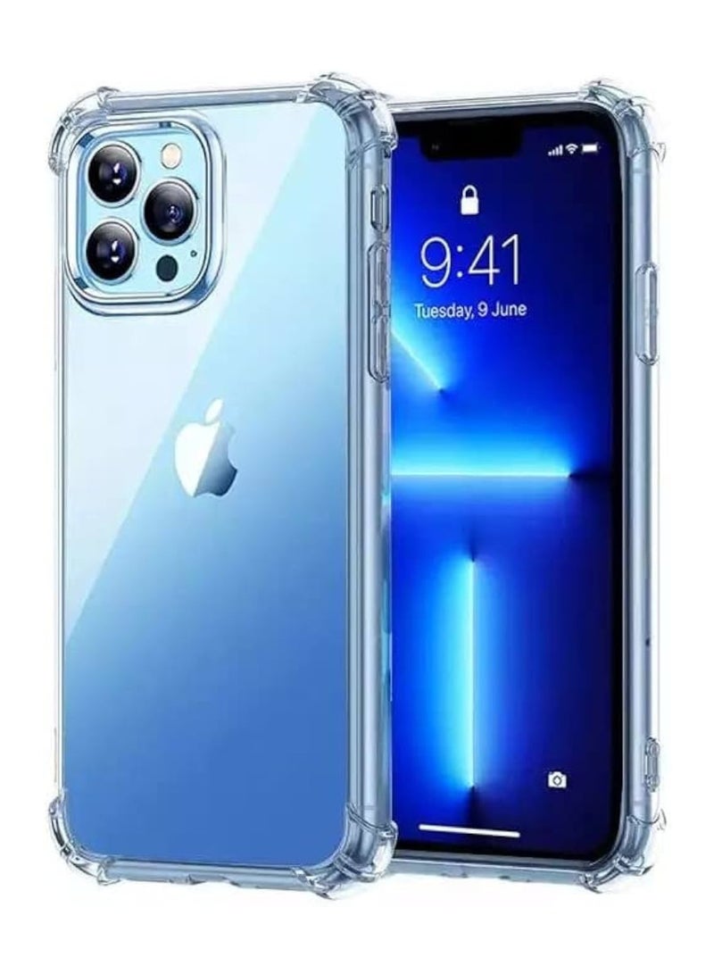 أكسسور  جراب iPhone 16 Pro مقاس 6.3 بوصة - غطاء سيليكون ناعم شفاف تمامًا، مقاوم للصدمات، حماية من أربع زوايا، جراب هاتف شفاف رفيع، تصميم مرن وخفيف الوزن ومضاد للخدش - Image 1