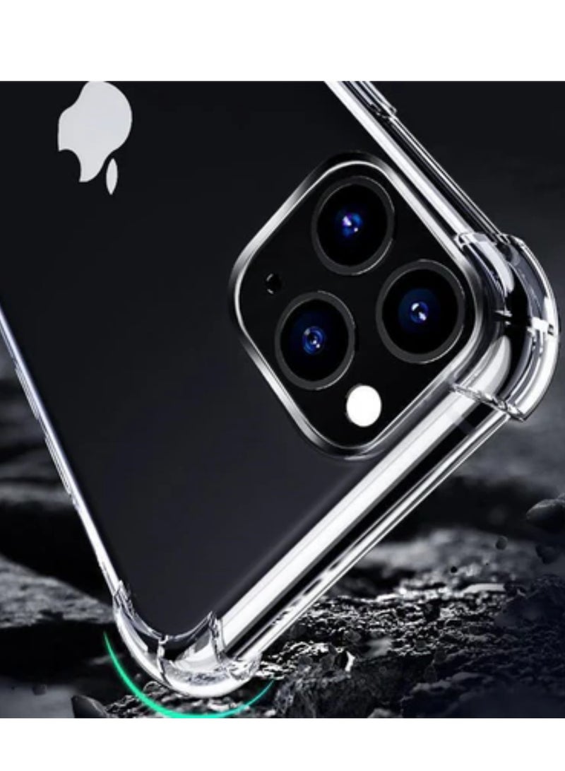 أكسسور  جراب iPhone 16 Pro مقاس 6.3 بوصة - غطاء سيليكون ناعم شفاف تمامًا، مقاوم للصدمات، حماية من أربع زوايا، جراب هاتف شفاف رفيع، تصميم مرن وخفيف الوزن ومضاد للخدش - Image 2