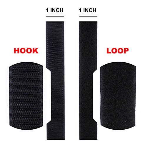 YKK Sew On Hook and Loop Manufactured 1" Black -10 Yards per roll - Image 2