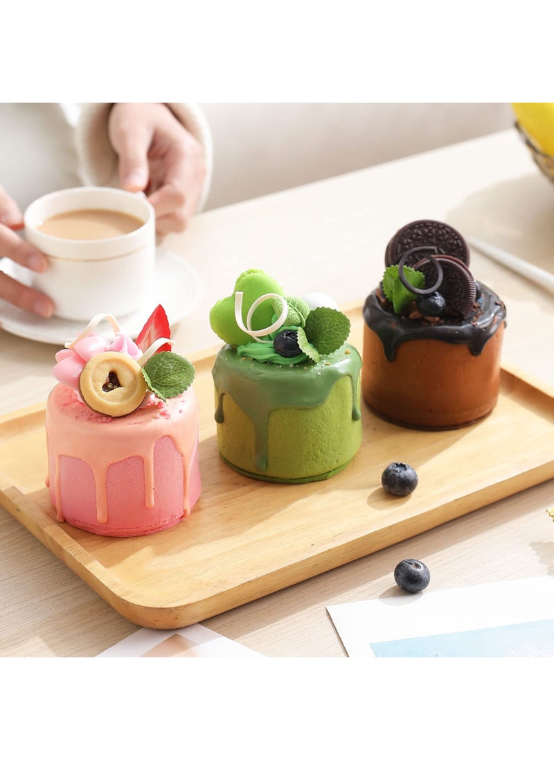 Joeabor Joeabor 3 Pcs Fake Cupcakes  Artificial Cupcakes for Display  Realistic Fake Food Faux Cake D?cor  Artificial Food for Display  Fake Desserts Pastries for Decoration  - Image 3