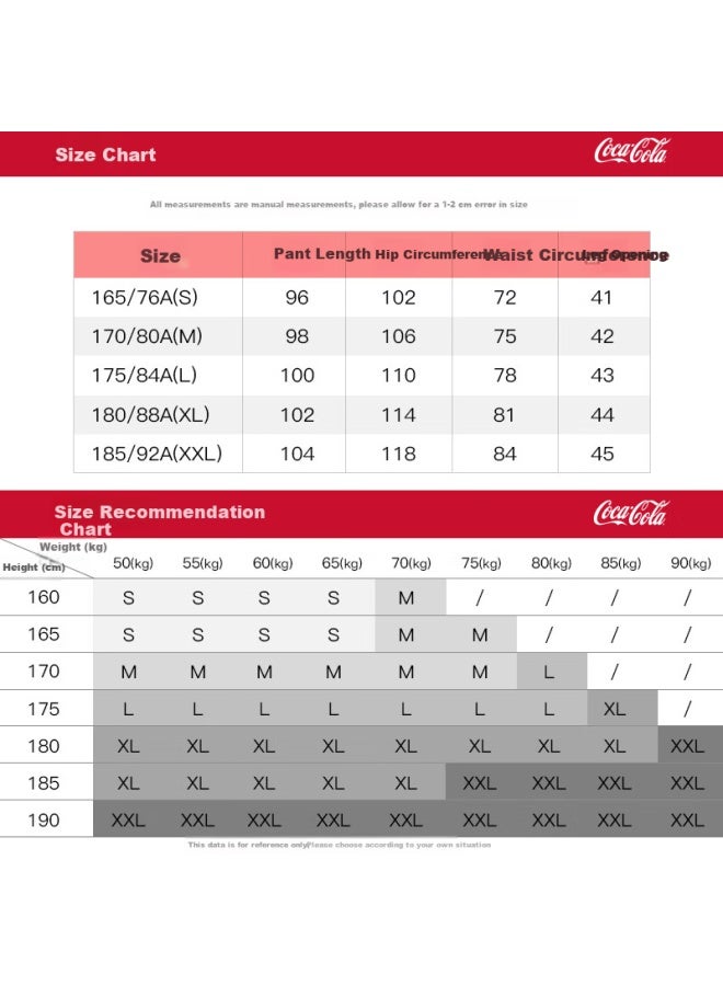 Coca-cola Men's Summer Ice Silk Striped Loose Sports Straight Pants Grey Regular M - Image 4
