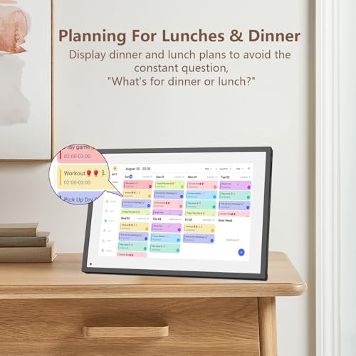 dxmart 10.1 inch Digital Calendar & Chore Chart,Smart Touchscreen Interactive Display for Family Schedules, Digital Photo Frame Functon, Great for Organizing Your 2026 Calendar - Image 5