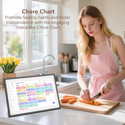 dxmart 10.1 inch Digital Calendar & Chore Chart,Smart Touchscreen Interactive Display for Family Schedules, Digital Photo Frame Functon, Great for Organizing Your 2026 Calendar - Image 4