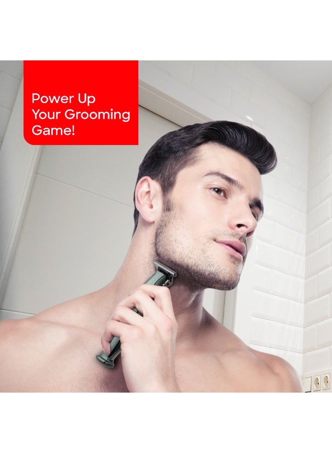 سانفورد ماكينة قص الشعر T-Blade، قابلة لإعادة الشحن، شفرات من الفولاذ الصلب، شحن USB من النوع C، تعمل لمدة 90 دقيقة، شاشة LED رقمية - Image 2