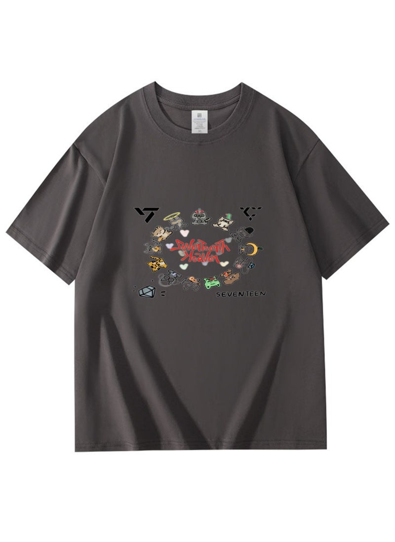 NIBEMINENT SEVENTEEN Printed Cotton Short Sleeves T-Shirt 