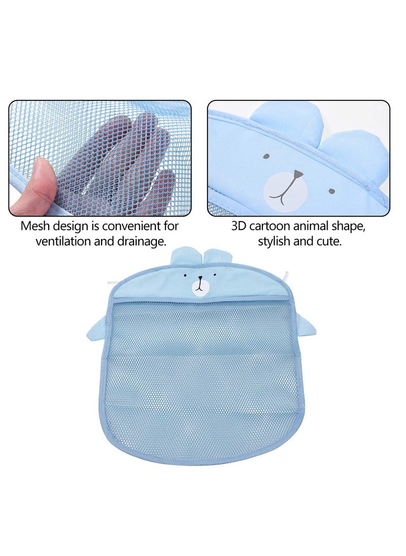 SYOSI - Bath Toy Storage Net Organizer, 3 Pcs Bath Toy Hanging Organizer Set, Mold Proofing Toy Net with 6 Pcs Strong Suction Cups Hooks Adhesive Hooks, Extra Durable Washable Mesh - Image 1